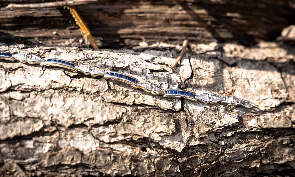 bratara aur 18k safire diamante certificat