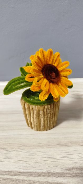 Пухкави цветя ръчна изработка! Слънчоглед и др.