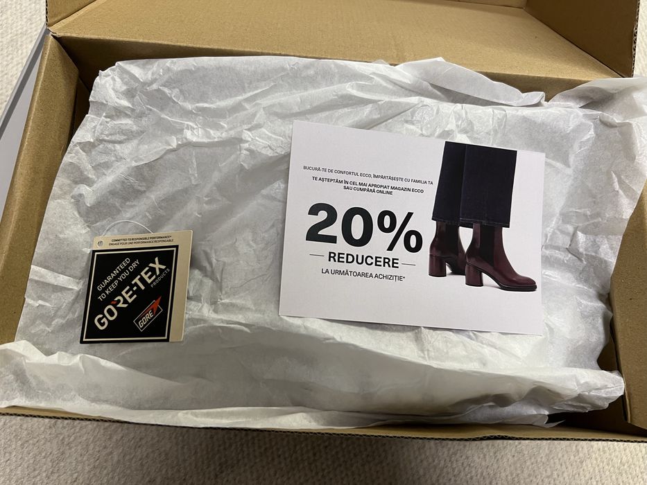 Papuci barbati ecco marimea 41 bej (noi) + voucher 20%