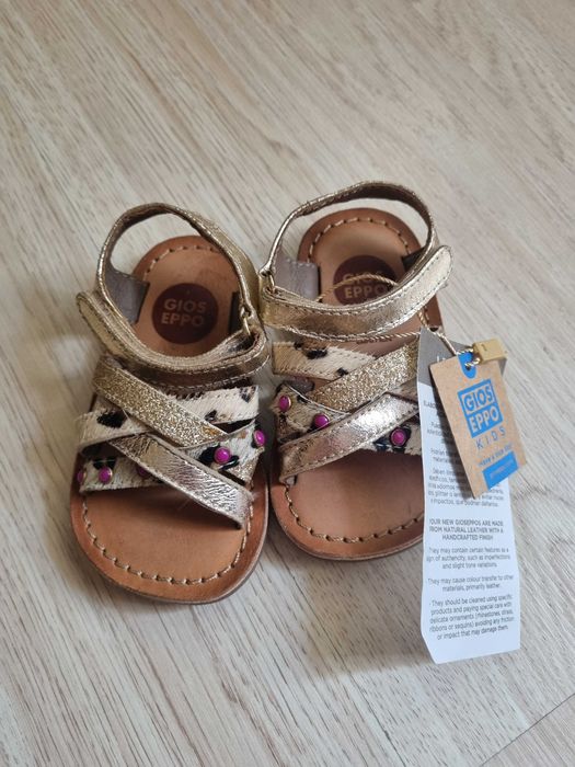 Детски нови сандалки естествена кожа Gioseppo
