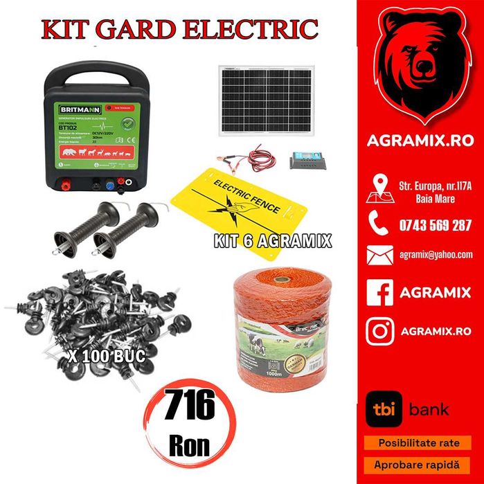 Seturi accesorii gard electric Breckner Germany, noi Agramix