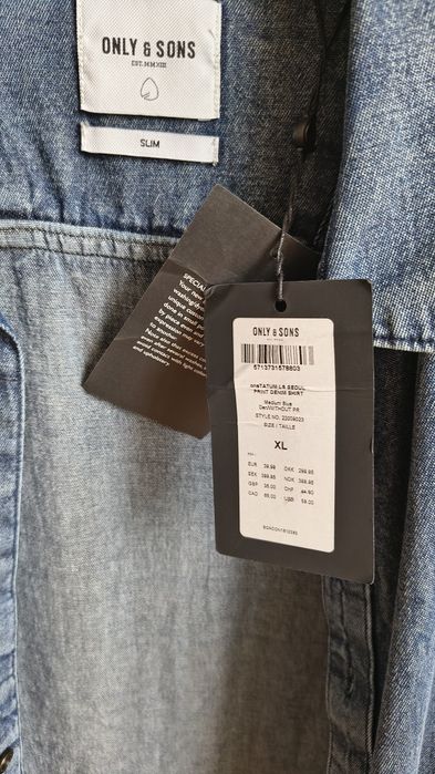 Cămașă de blugi Denim Only & Sons size XL /L