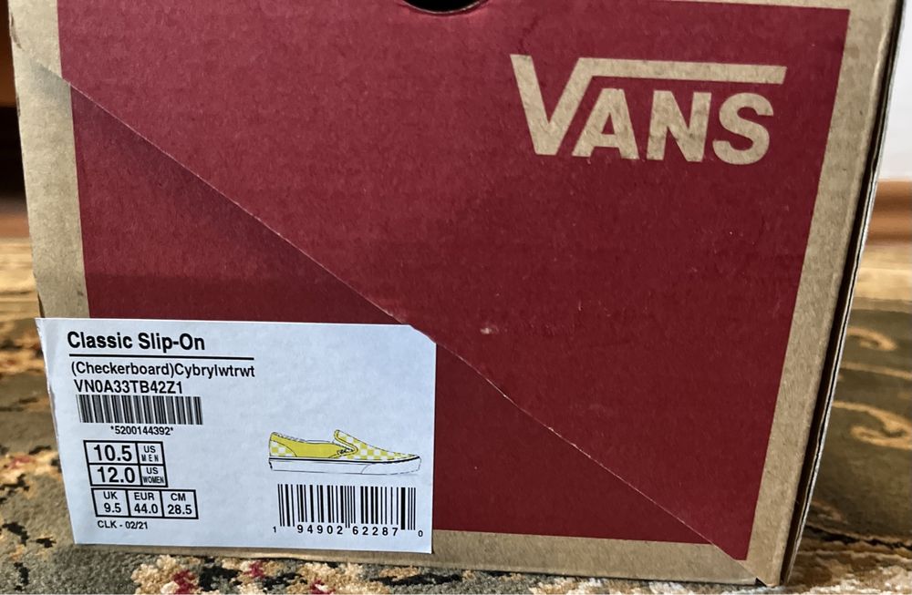 Vand Vans Classic Slip-On  Galben 10.5us/44eu