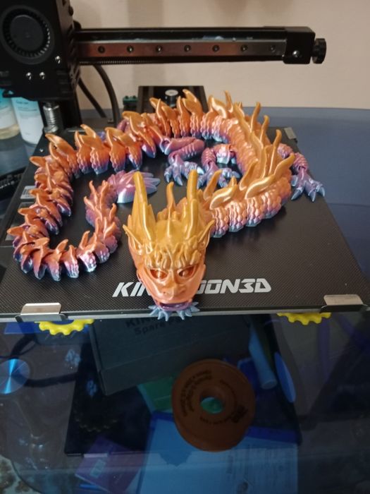 Дракон на 3д принтере 70см.