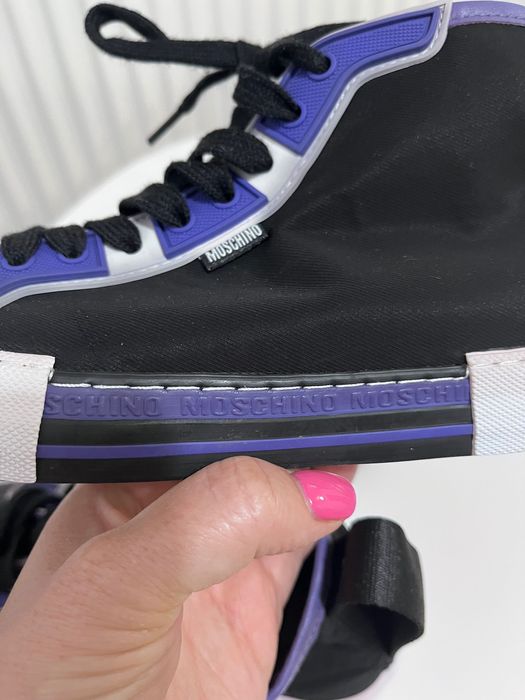 Pantofi sport noi - fete Moschino