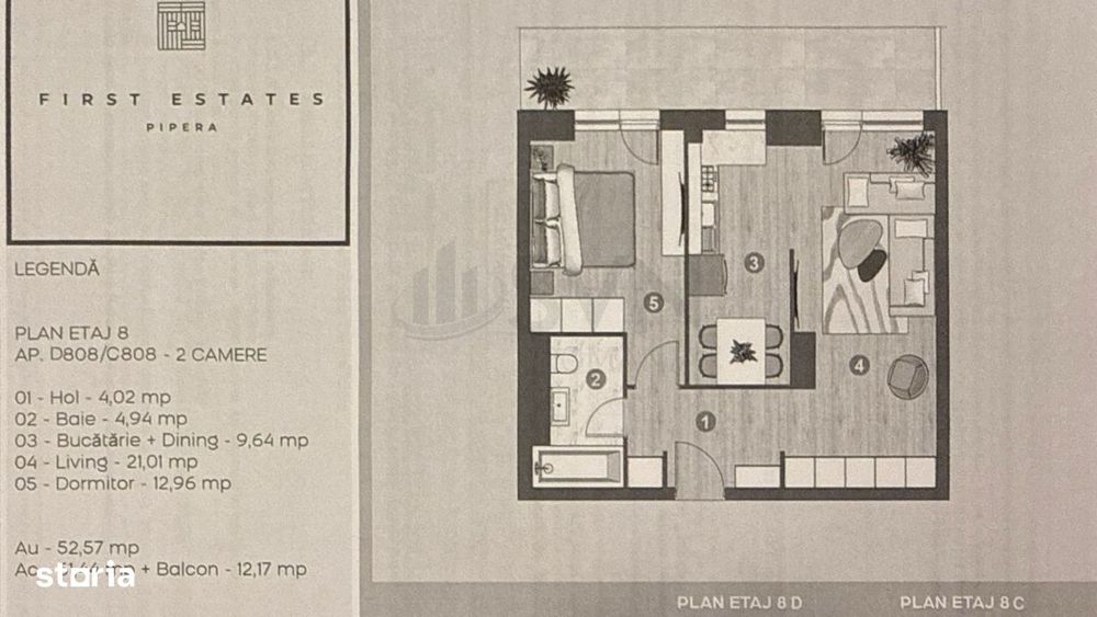 Apartament 2 Camere First Estates Pipera I Incalzire GRATUITA