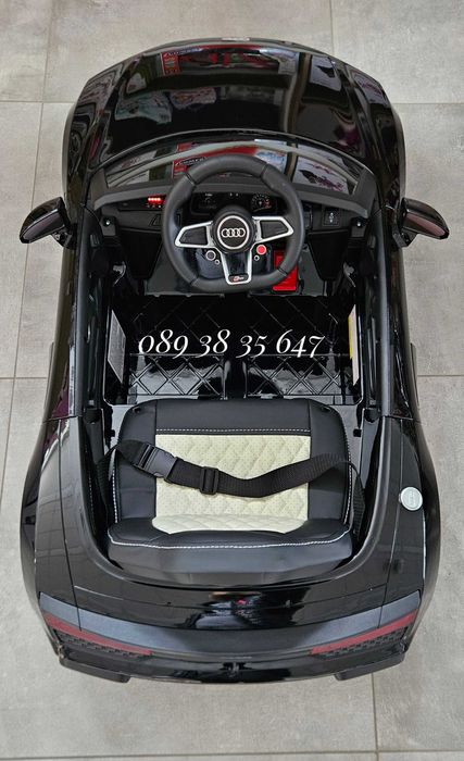 ТОП ЦЕНА!НОВО!Акумулаторна кола Audi R8 BLACK с 12V батерия,меки гуми