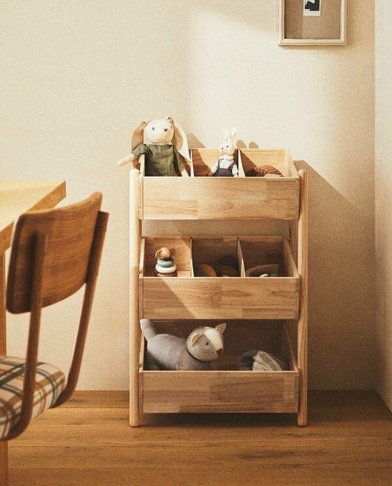 Стеллаж С Ящиками Светло-Бежевый 52 x 79 x 42 cm ZARA HOME