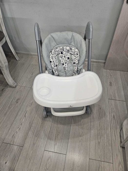 Столче за хранене lorelli - party cool grey leather