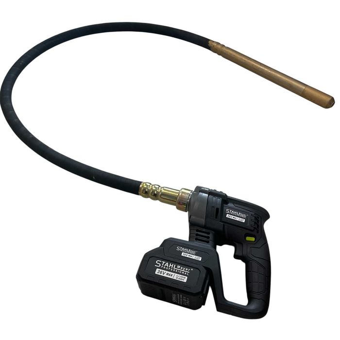 Акумулаторен вибратор за бетон с 2 батерии 36V STAHLMAYER