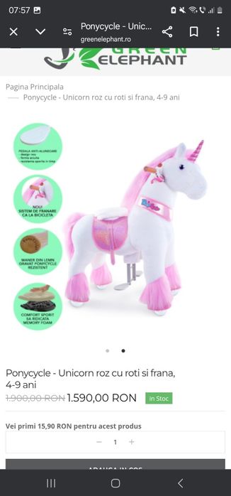 Ponycycle-unicorn roz