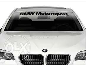 Код 37. Бмв Моторспорт стикер за преден или заден прозорец