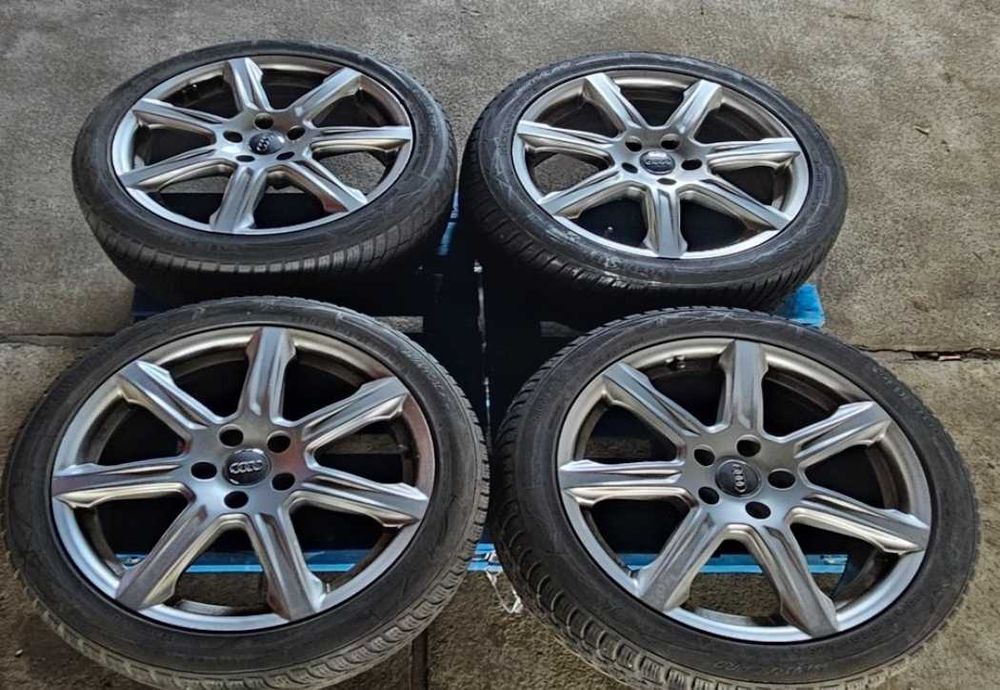 Set 4 Jante Audi OEM, 10 spite, anvelope Vredestein 225/45 R 18 95W M+S