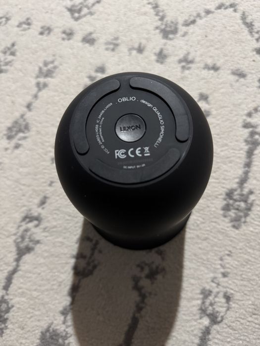 Incarcator wireless Lexon Oblio Matte Black cu functie de sterilizare