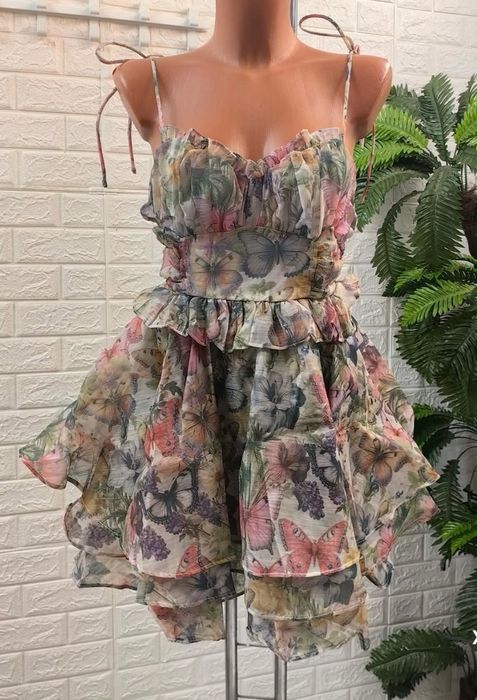 Дамска шарена рокля