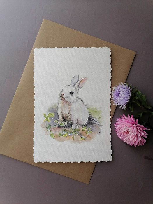 Открытка в подарок (акварель)