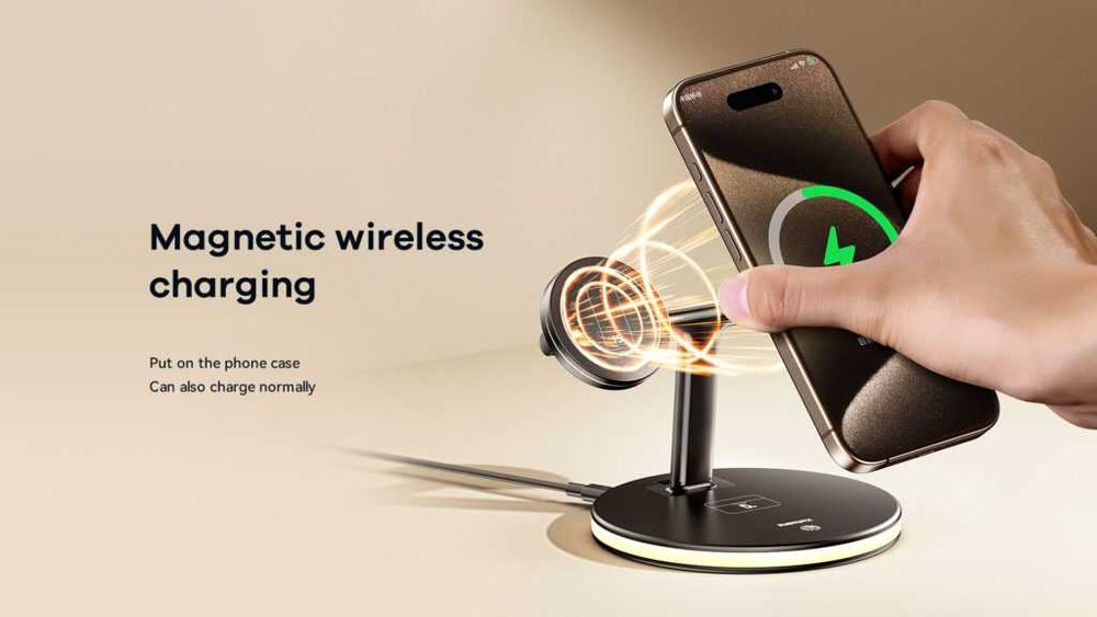 Remax RP-W86 4в1 Док-станция MagSafe 22W для iPhone 16 iWatch AirPods