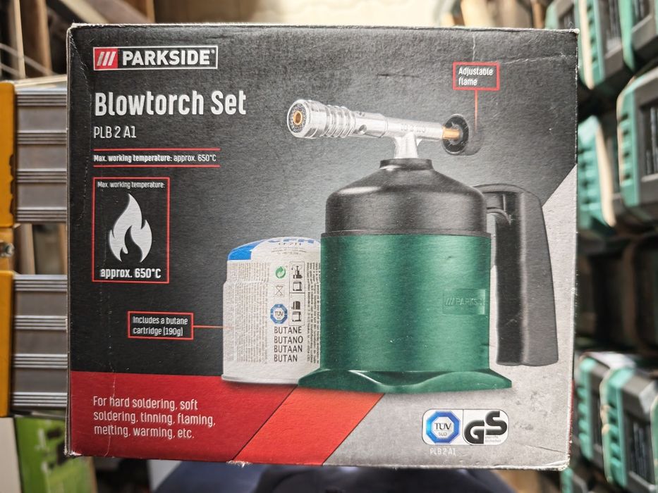 Lampa de gaz Parkside pentru lipire brazare, gaz 190g letcon