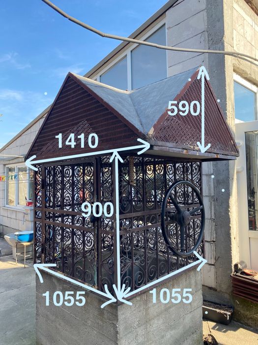 Casulie acoperis  fantana metalica