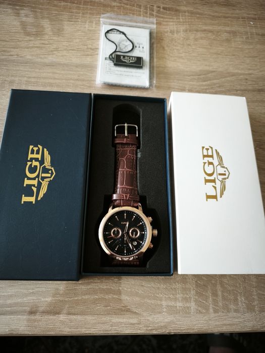 Часовник Lige Chronograph - Чисто Нов