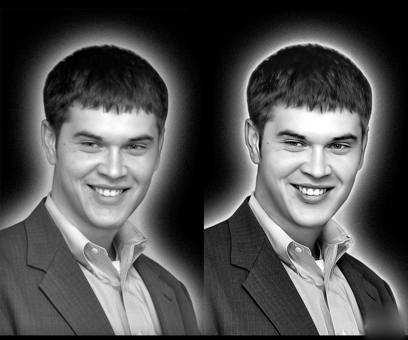 Ретушь фото для гравировки на памятник