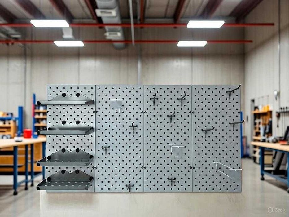 Teshilgan panel, перфопанель, do'konda ilgaklar uchun panel