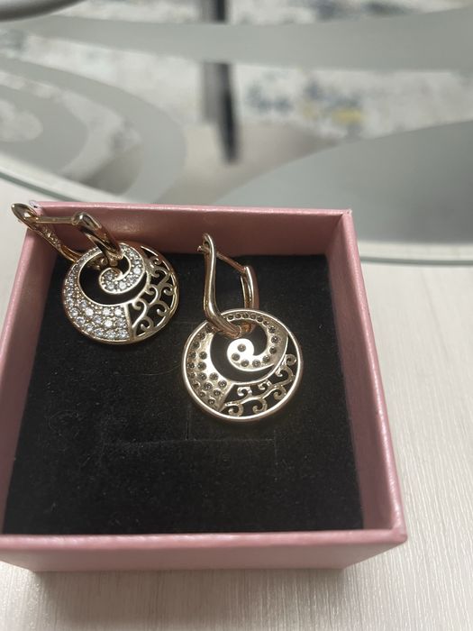 Серьги медицинское золото