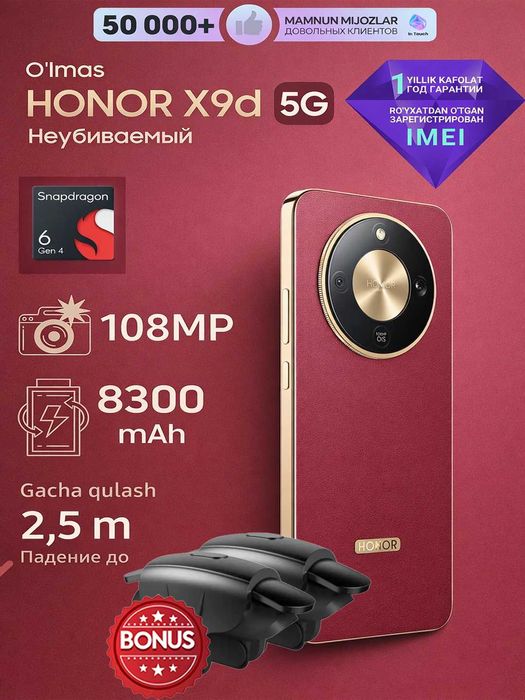 Honor X9D smartfon maxsuloti