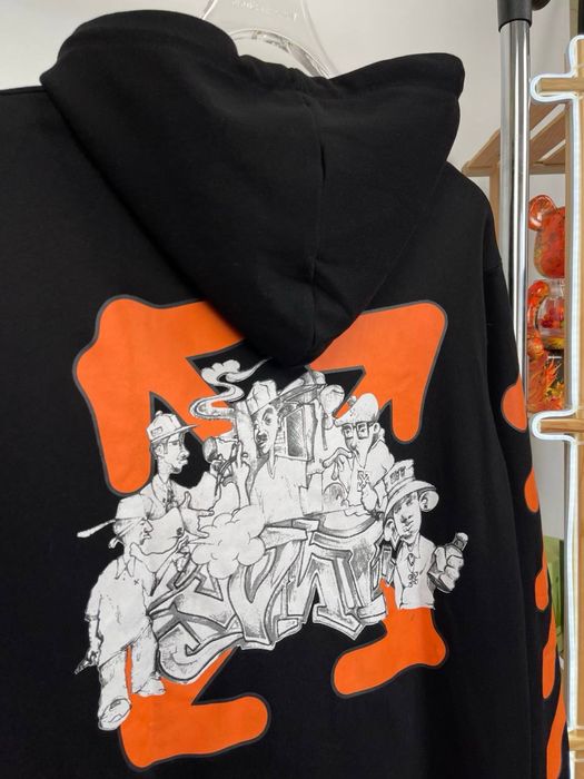 Off White Black Hoodie | Hanorac Off White