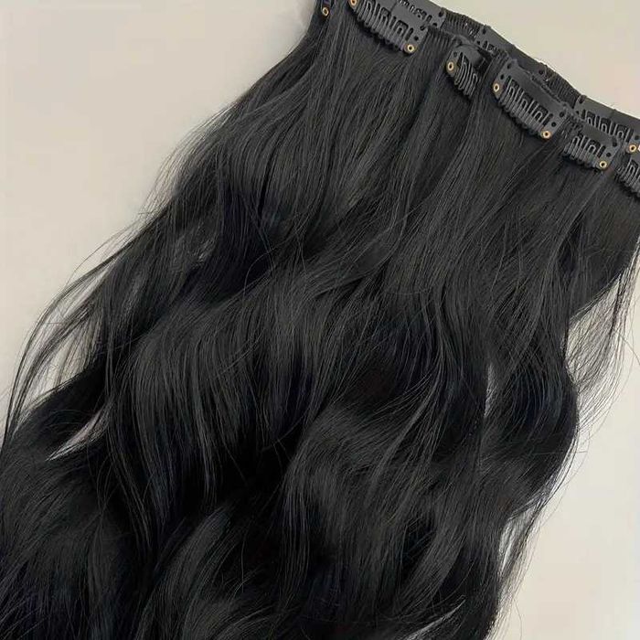 Екстеншън с клипс / треса / 7 реда треси с клипси / Удължение за Коса