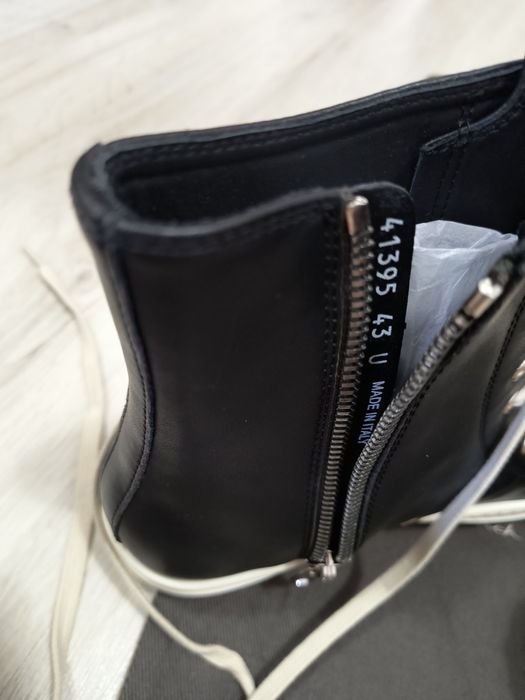 Rick Owens Ramones leather high 43
