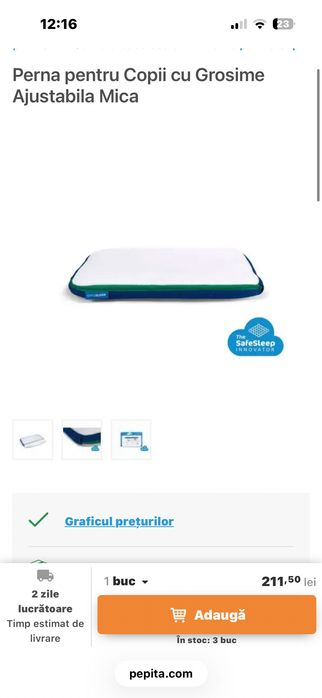 Pernă aerosleep plată