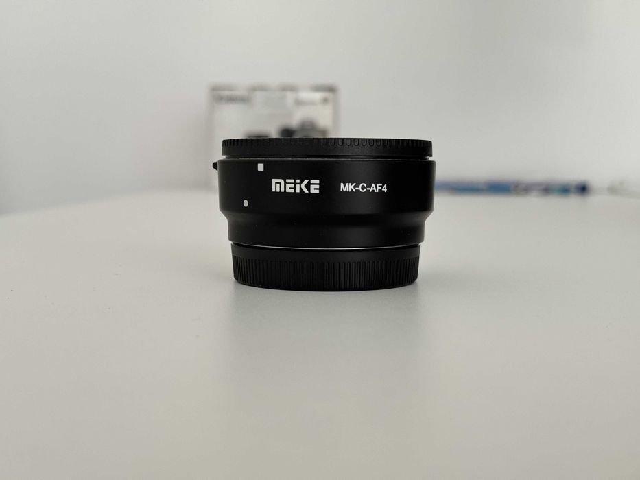 Sigma 105mm f/2.8 EX DG OS HSM Macro — Canon EF+adaptor EF→EF-M (cu filtru, parasolar)