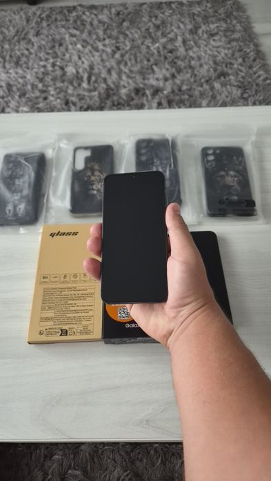 Samsung S23 5G  Phantom Black 256G  cutie, huse, folii!