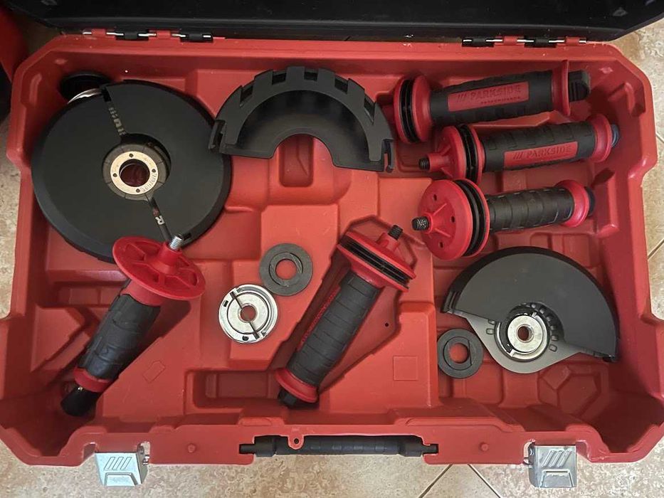 Акумулаторни ъглошлайфи Parkside 20V Зелен и Черен Perfomance Ф125мм