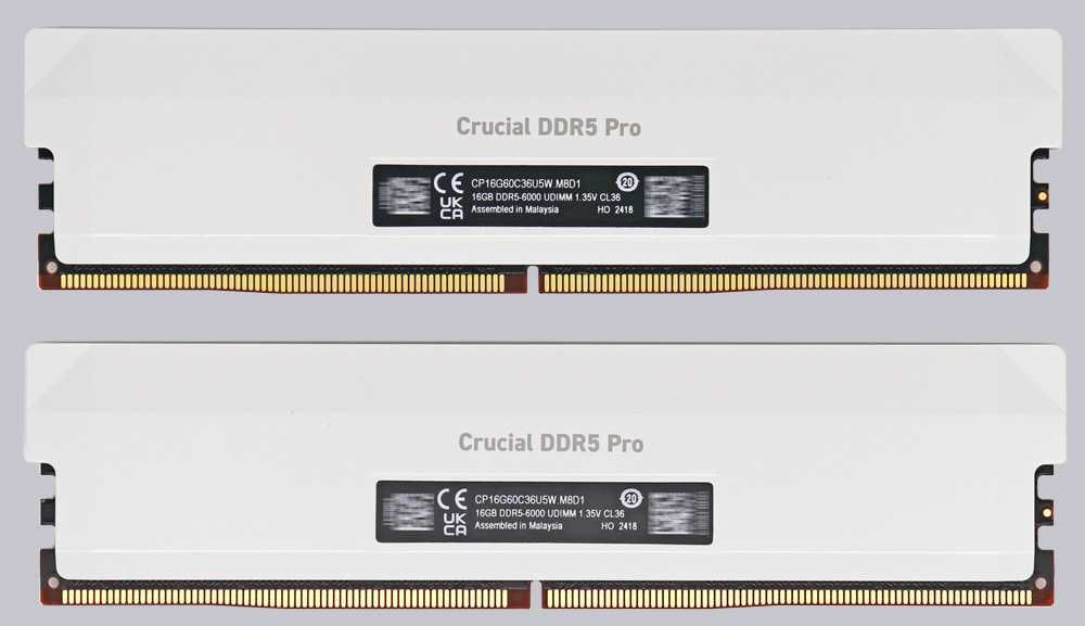 Kit Memorie Ram DDR5 Crucial Pro 32GB (2x16GB) DDR5 6000MHz CL36