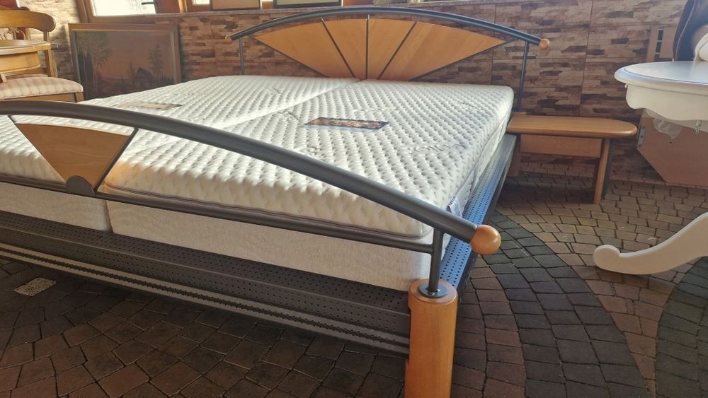 Pat metalic + saltele, 1,80m x 2m