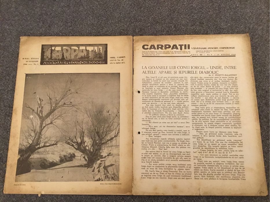 Revista CARPATI vinatoare-pescuit-chinologie