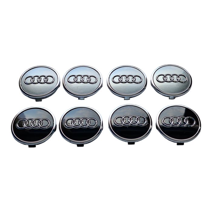 61мм Капачки за джанти АУДИ А3 А4 А5 А6 2016-24г OEM 4M0601170 - ЧЕРНИ