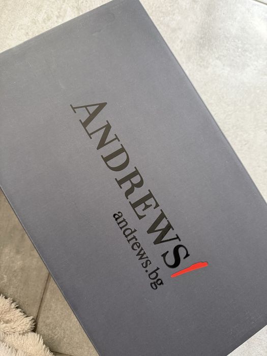 Официални лачени мъжки обувки Andrews