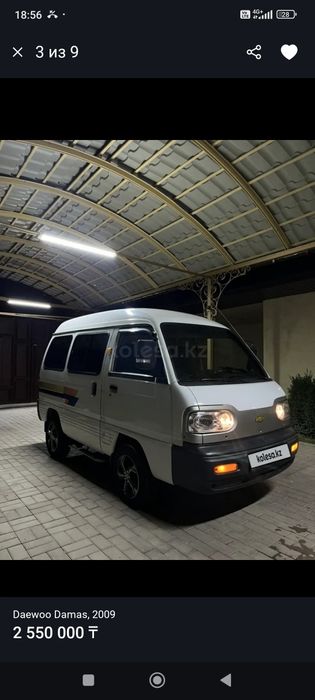 Автомобиль Шевроле Дамас