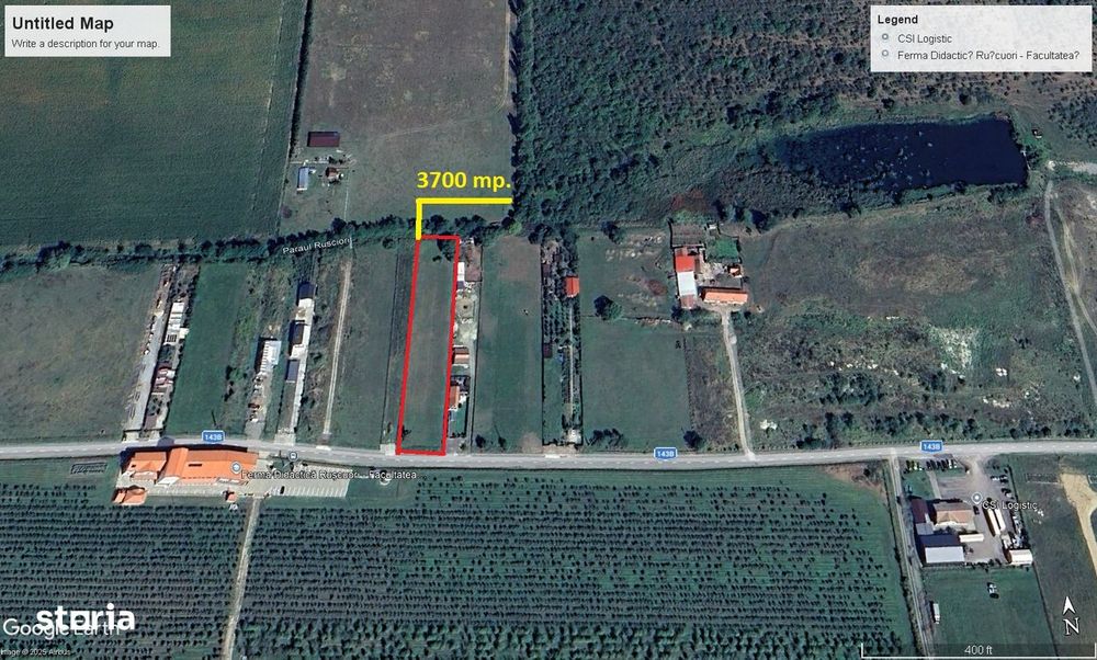 Vand teren intravilan de constructii situat la soseaua Rusciori -Sibiu
