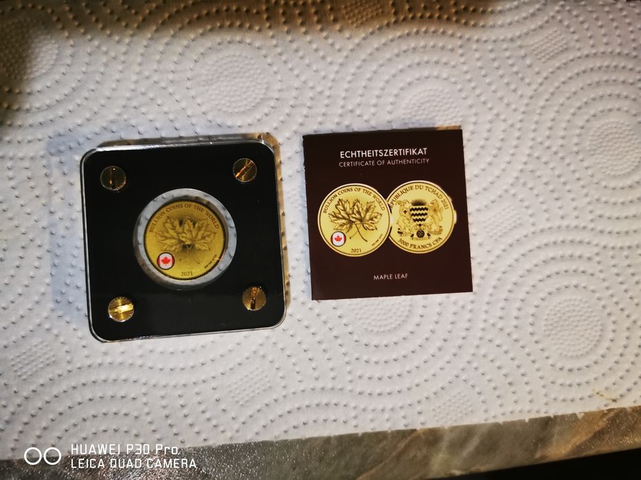 Златна монета за колекционери, подарък или просто за сувенир!