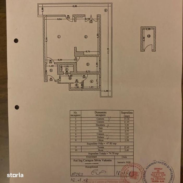 Apartament 3 camere | 13 septembrie | bloc reabilitat