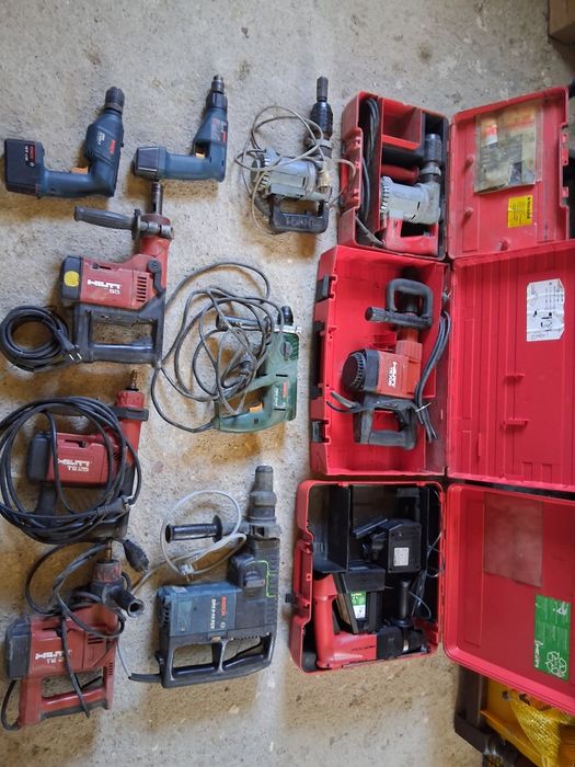 Lot scule profesionale Hilti și Bosch