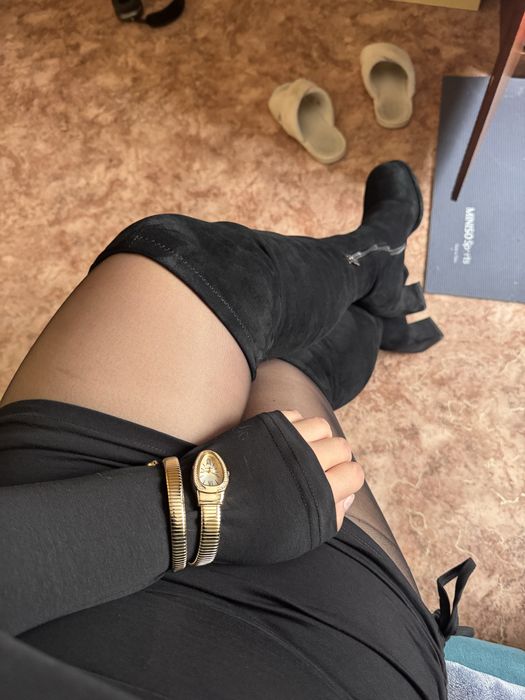 ботфорты на каблуке