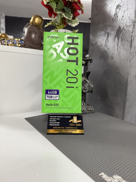 Vand infinix hot 20i de 64 gb nou