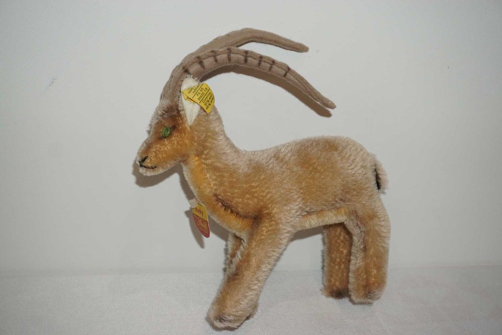 Рядка Колекционерска Коза Rocky Steiff Made In Germany от 1960г