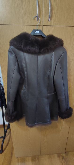 Cojoc din piele și blană naturală