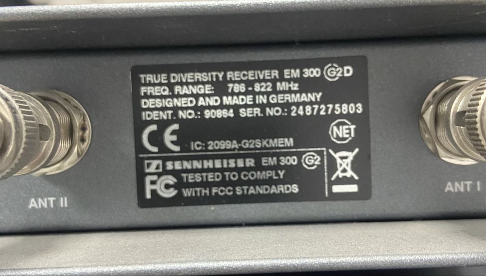 Sennheiser ew300 G2 с headset микрофон